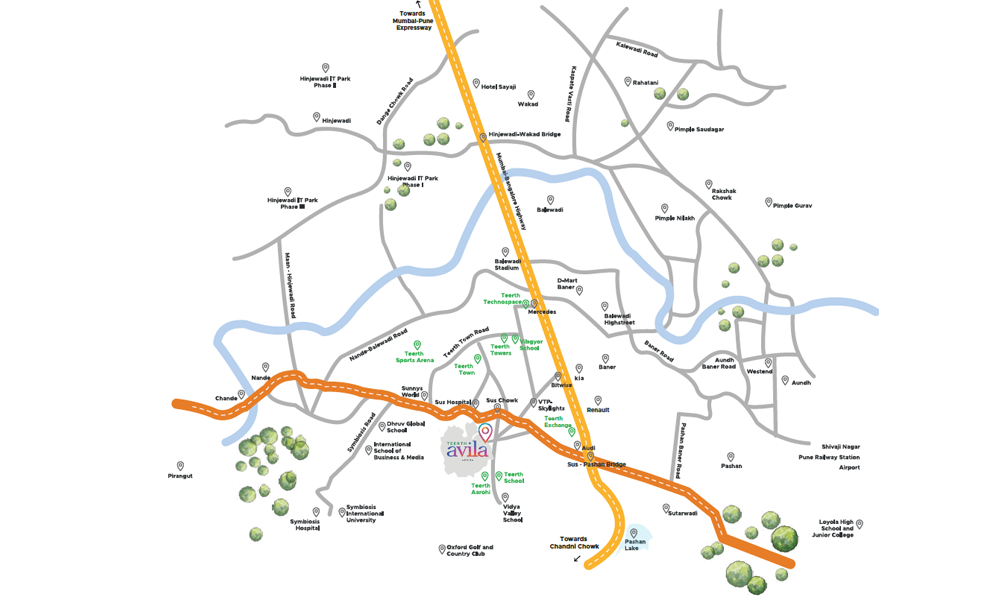 Teerth Avila Location Map Image