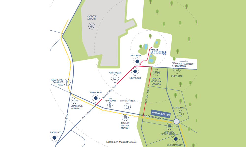 Purti Aroma Location Map Image
