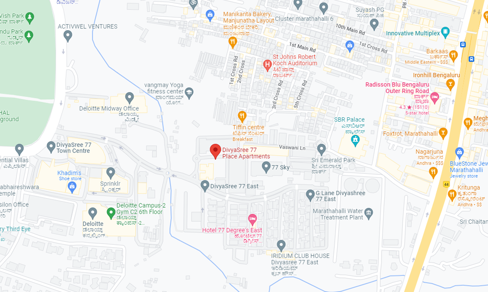 DivyaSree 77 Place Location Map Image