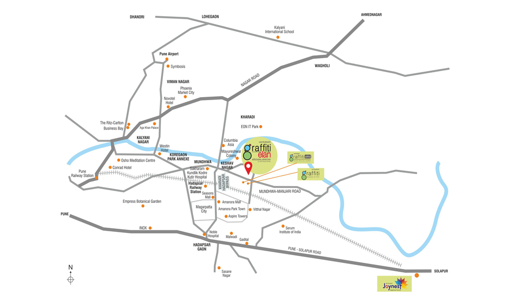 Venkatesh Graffiti Elan Location Map Image