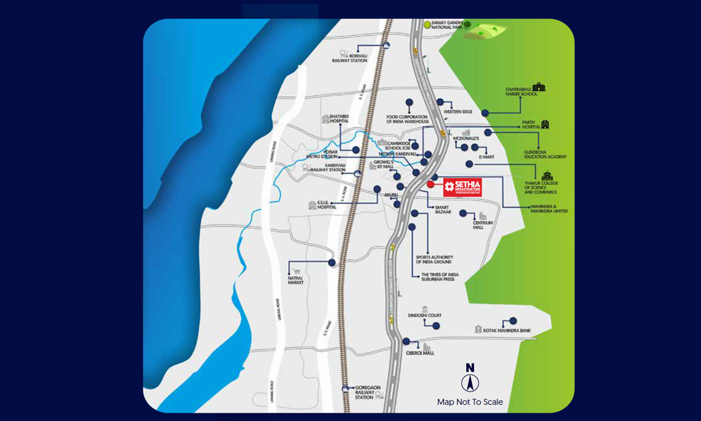 Sethia Kandivali East Location Map Image