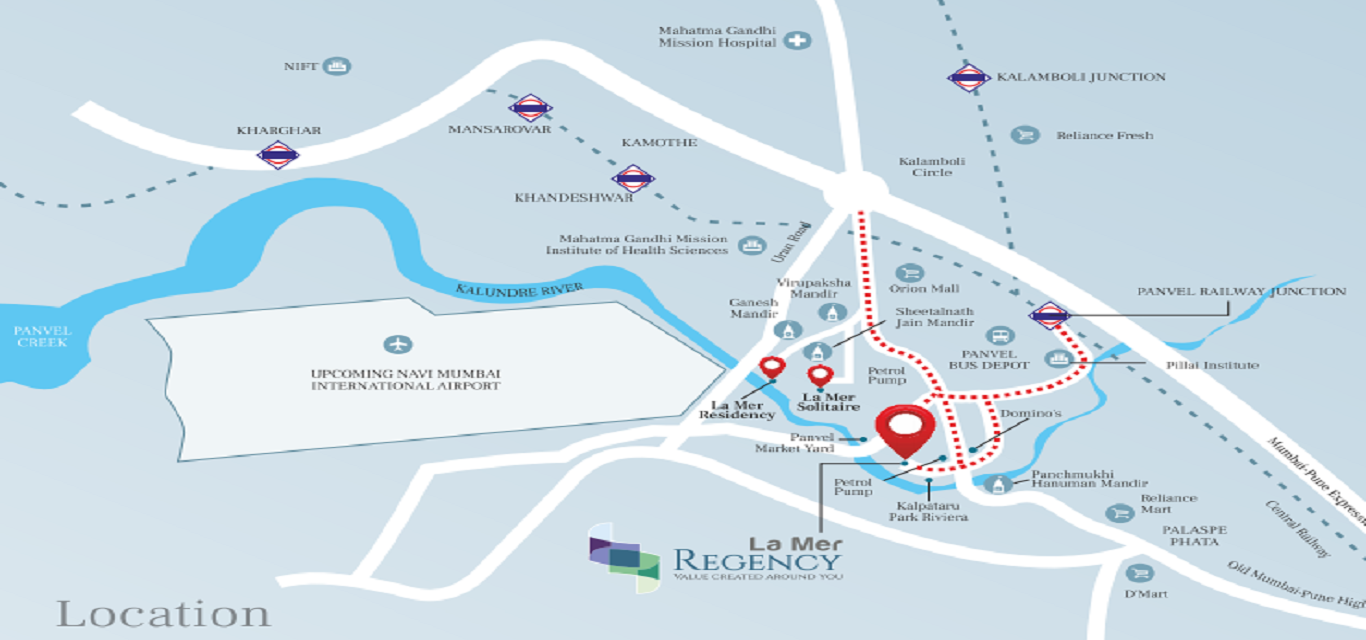 La Mer Regency Location Map Image