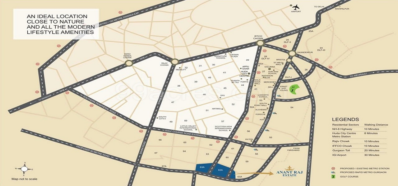 Ashok Estate Location Map Image
