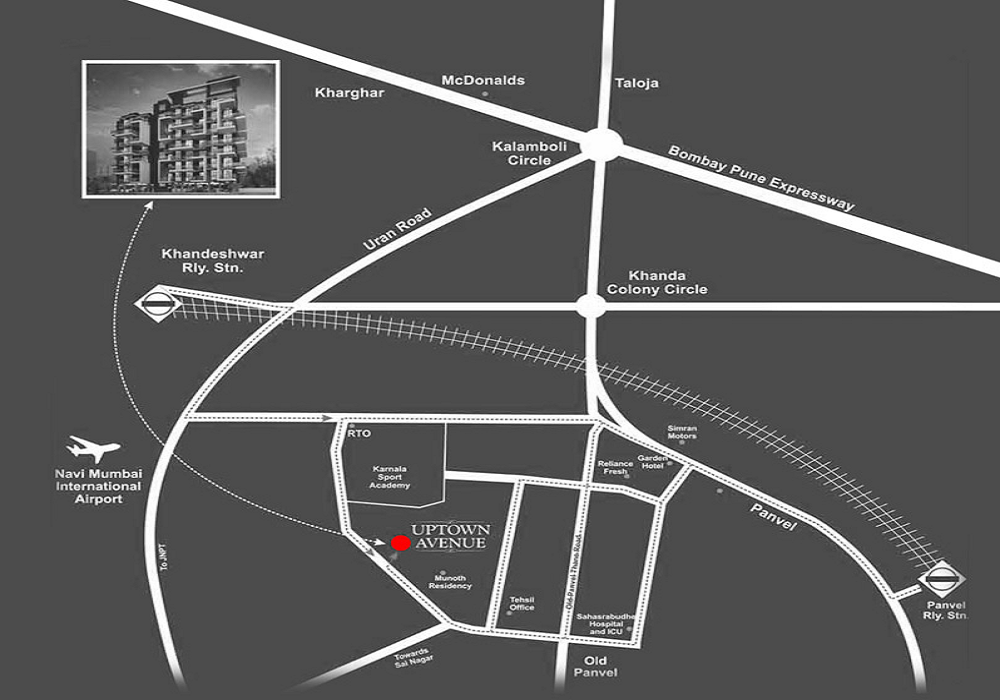 Jindal Uptown Avenue Location Map Image