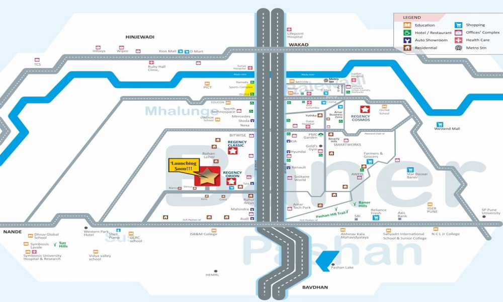 Regency Astra Location Map Image