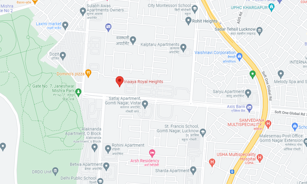 Inaaya Royal Heights Location Map Image