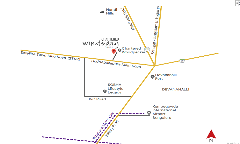 Chartered Windsong Phase 2 Location Map Image