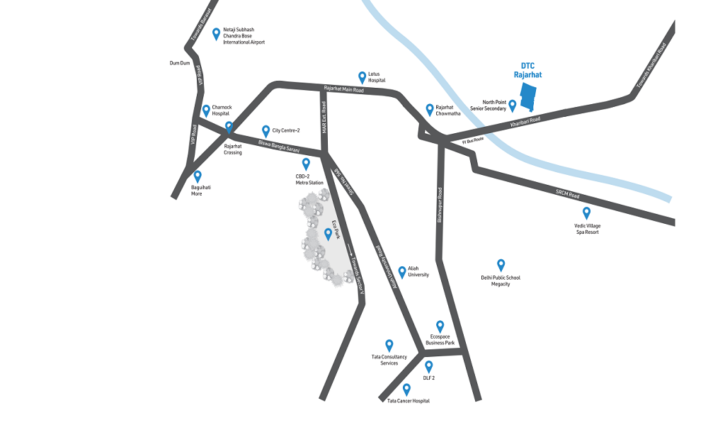 DTC Rajarhat Location Map Image