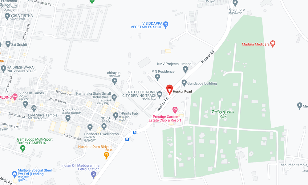 Inspire Huskur Road Location Map Image