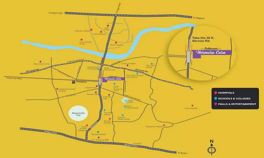 Sukhwani Hermosa Casa Location Map Image