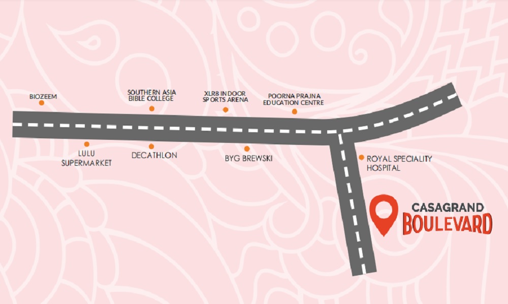 Casagrand Boulevard Location Map Image