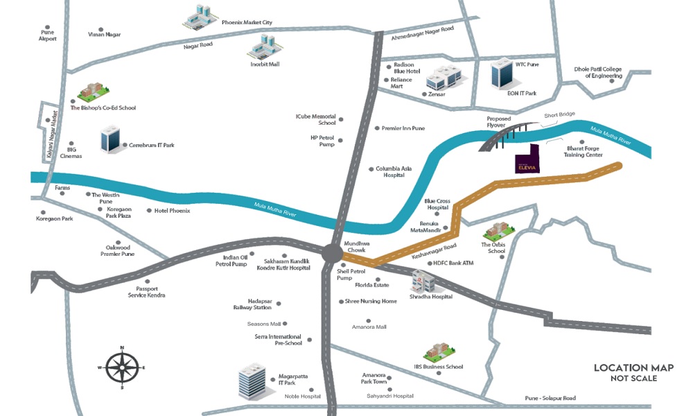 Nivasa Elevia Location Map Image