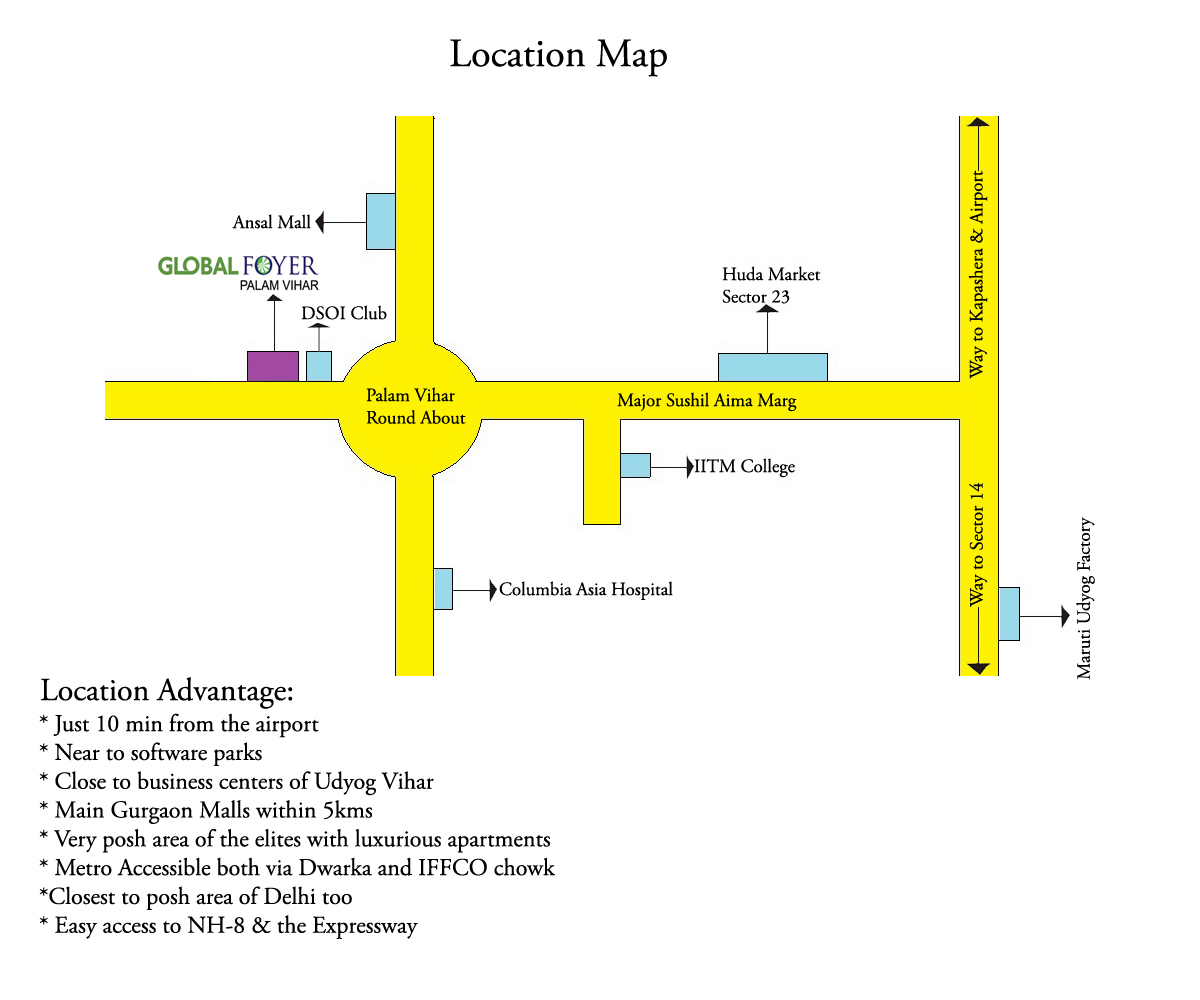 Global Foyer Location Map Image