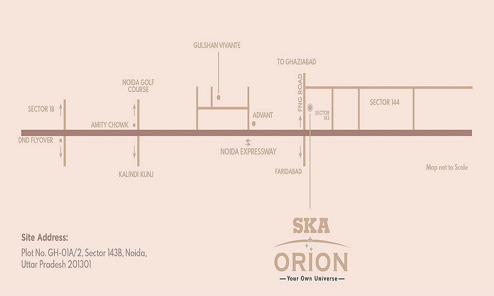 SKA Orion Location Map Image
