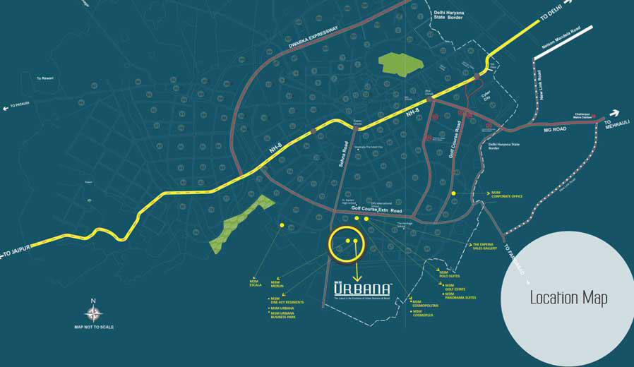 M3m India M3m Urbana Location Map Image