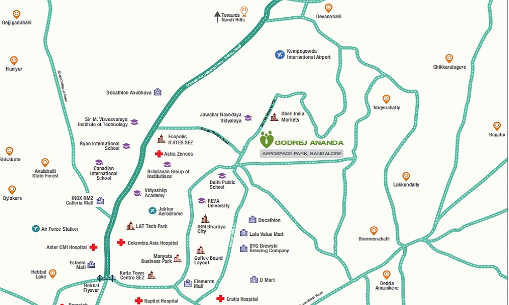 Ananda Phase 2 Location Map Image