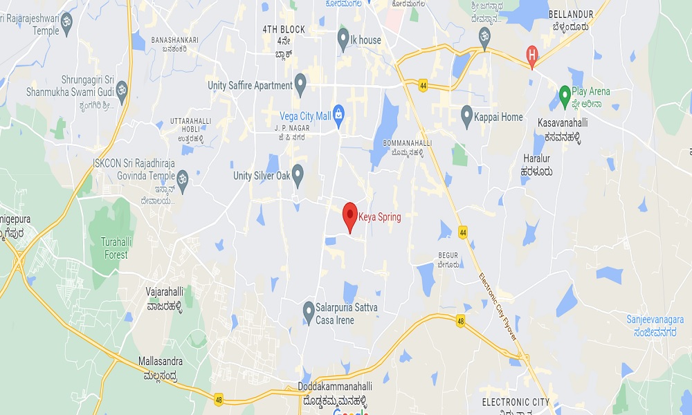Keya Spring Location Map Image
