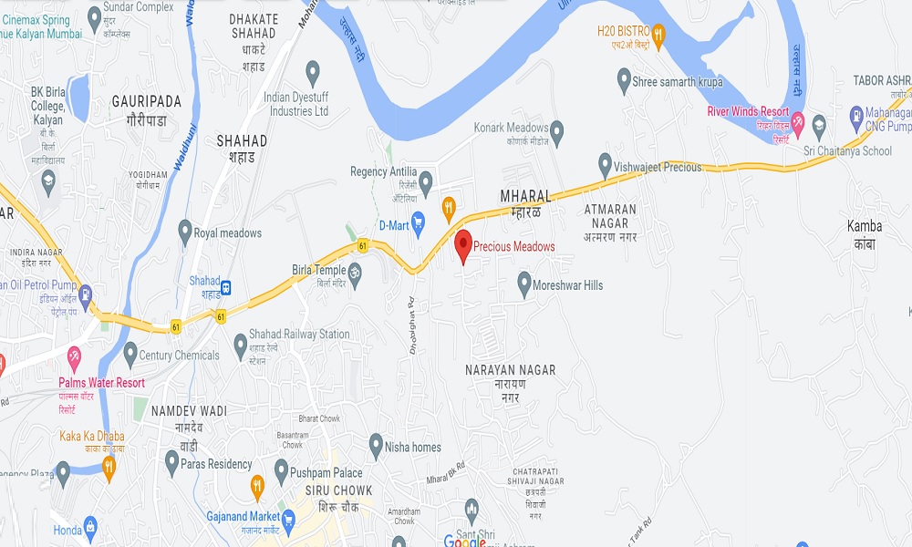 Percious Meadows Location Map Image