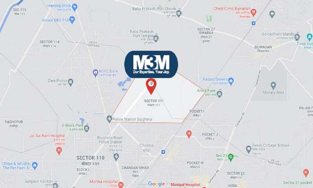 M3M 111 Location Map Image