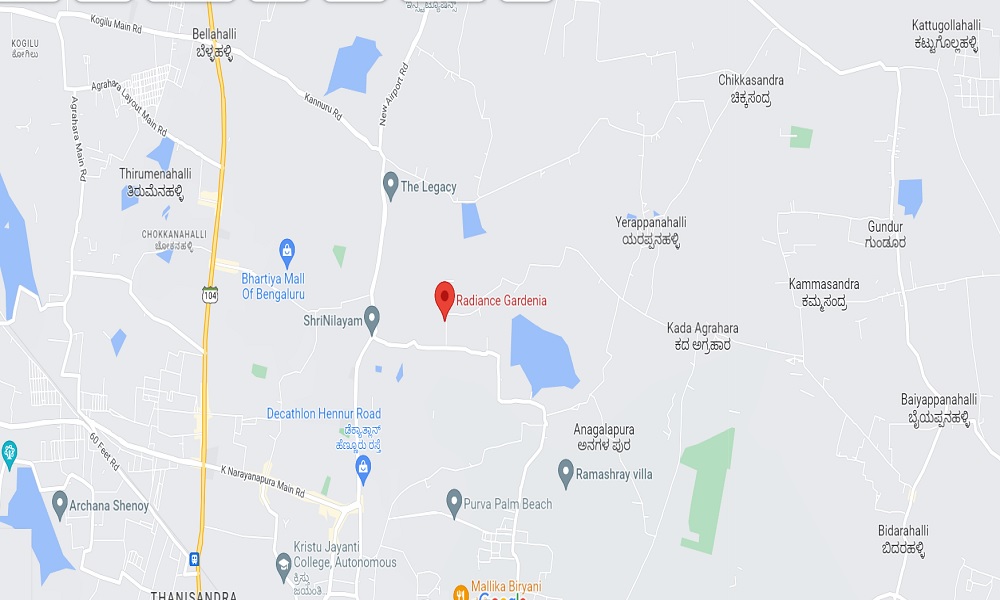 Radiance Gardenia Location Map Image
