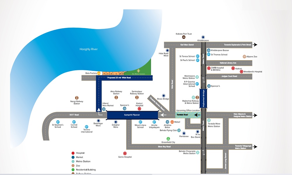 Srijan The Royal Ganges Location Map Image