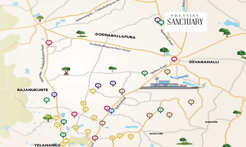 Prestige Sanctuary Location Map Image