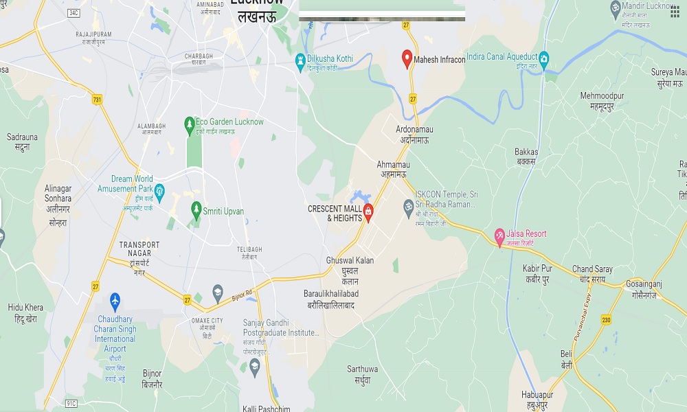 Crescent Mall and Heights Location Map Image