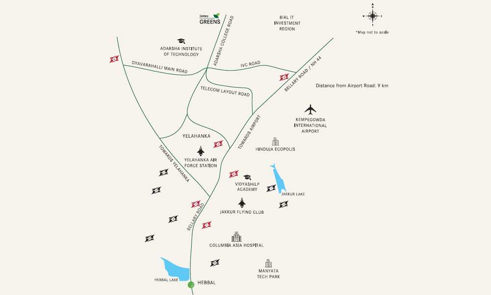 Villa Plots In Devanahalli Location Map Image