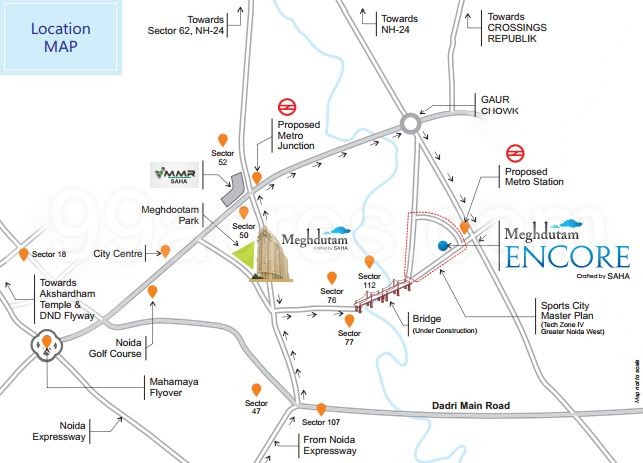 Saha Meghdutam Encore Location Map Image