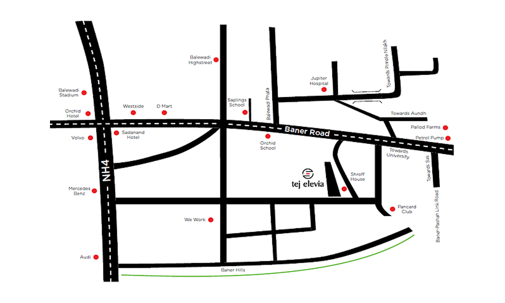 New Launch in Baner Location Map Image