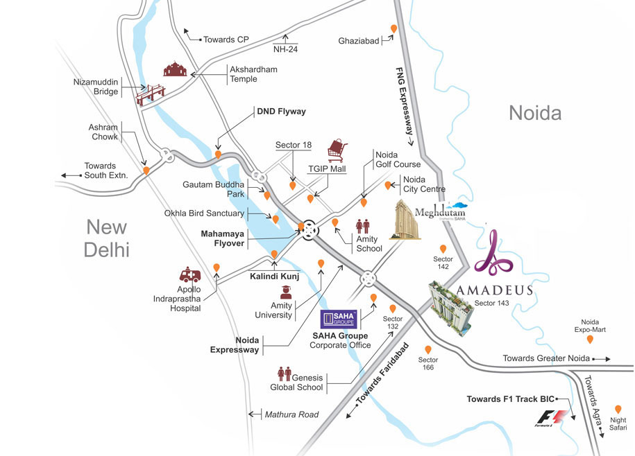 Saha Amadeus Location Map Image