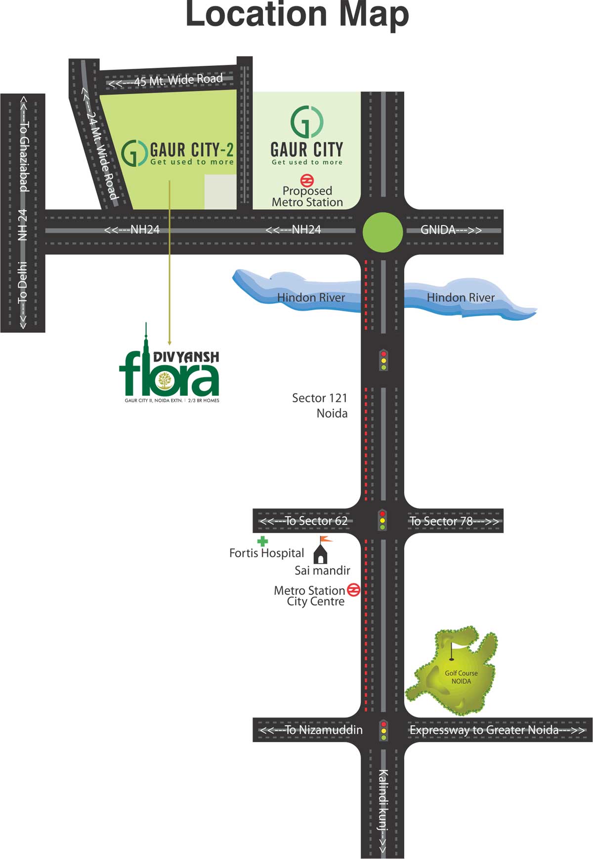 Divyansh Flora Location Map Image