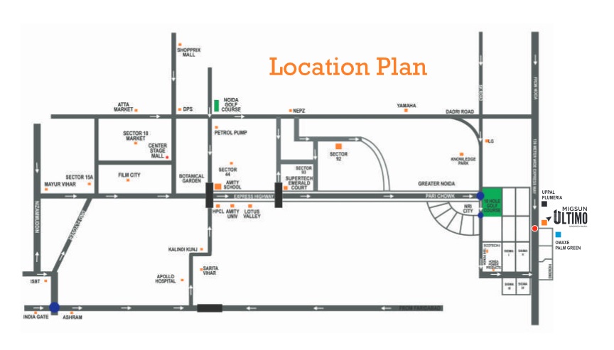 Migsun Ultimo Location Map Image