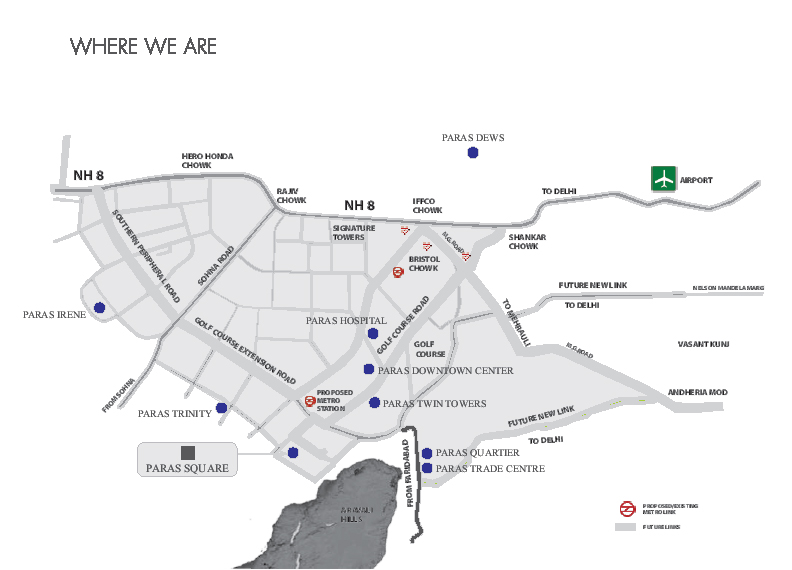 Paras Square Location Map Image