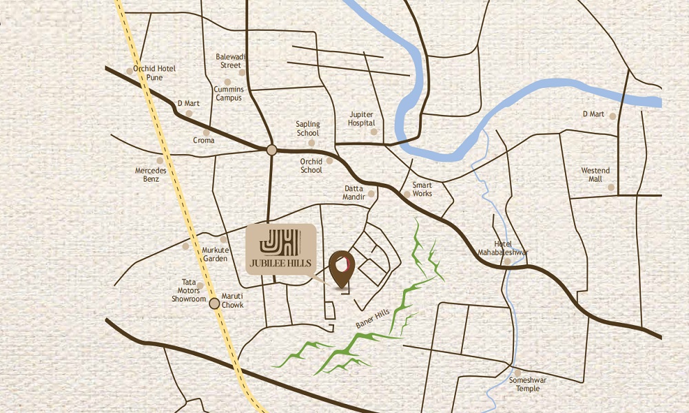 Jubilee Hills Location Map Image