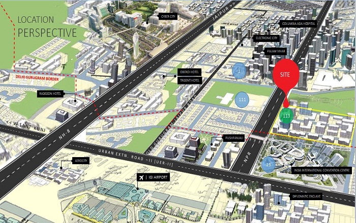 M3M Antalya Hills Location Map Image