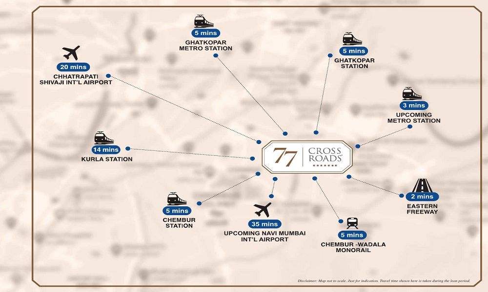 L&T 77 Crossroads Location Map Image