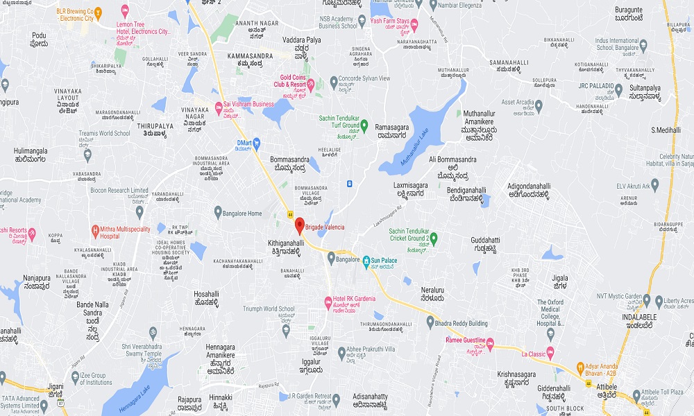 Brigade Valencia Location Map Image