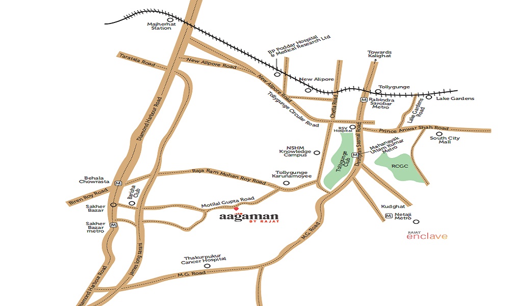 Rajat Aagaman Location Map Image