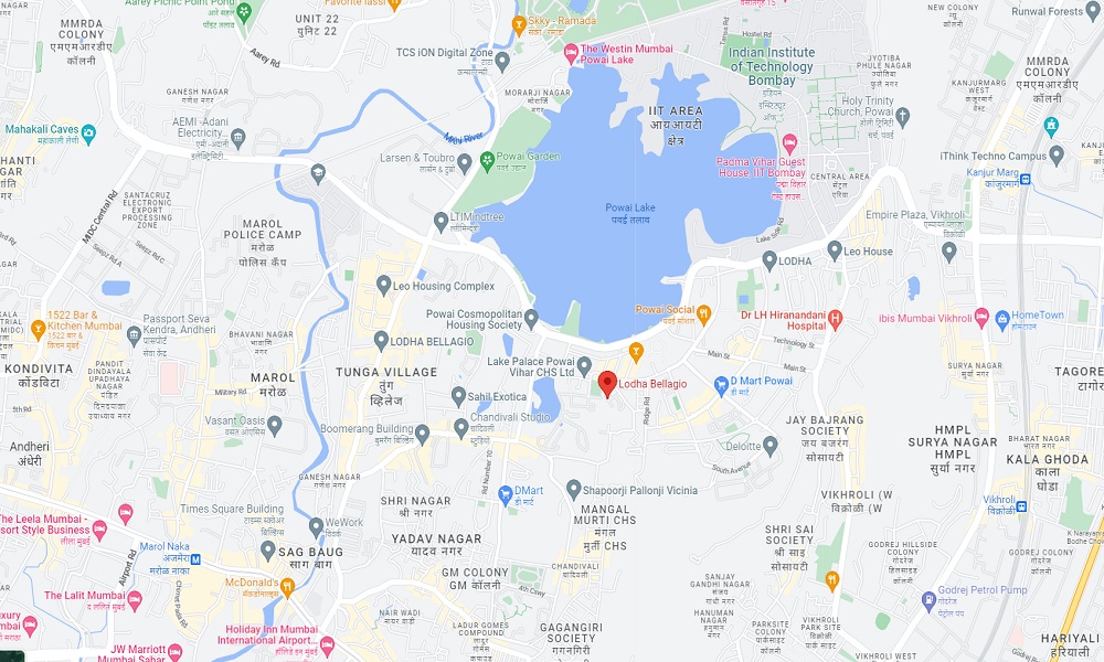 Lodha Bellagio Location Map Image