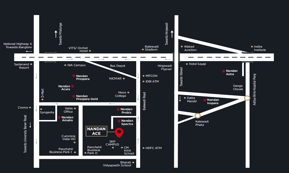 Nandan Ace Location Map Image