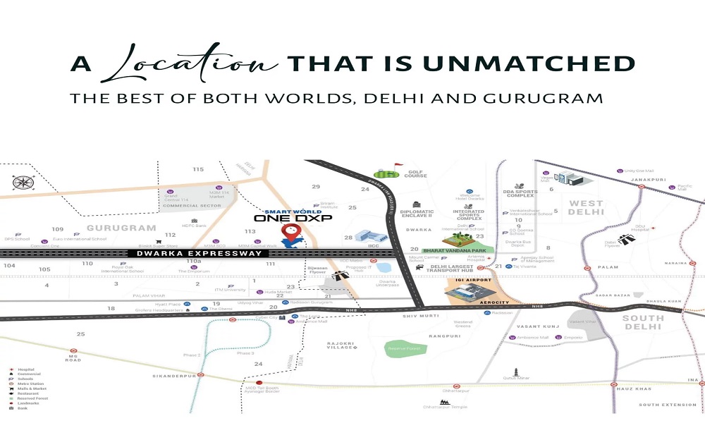 Smart World One Dxp Location Map Image