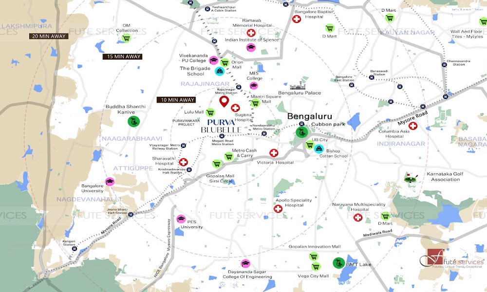 Purva Blubelle Location Map Image