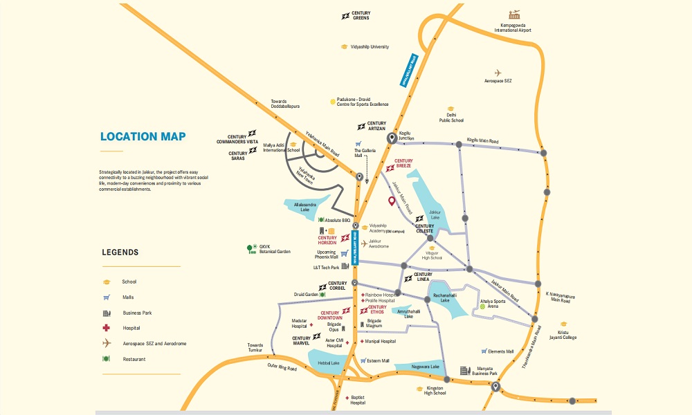 Century Novus Location Map Image