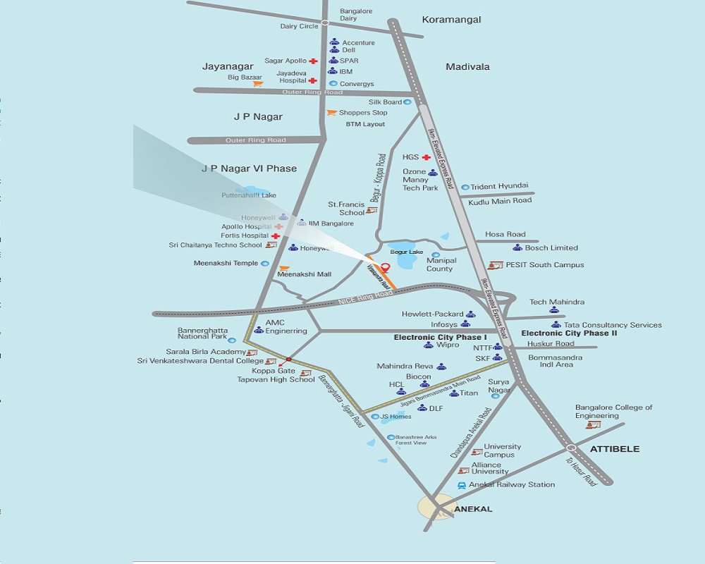 Splendid Lake Breez Location Map Image