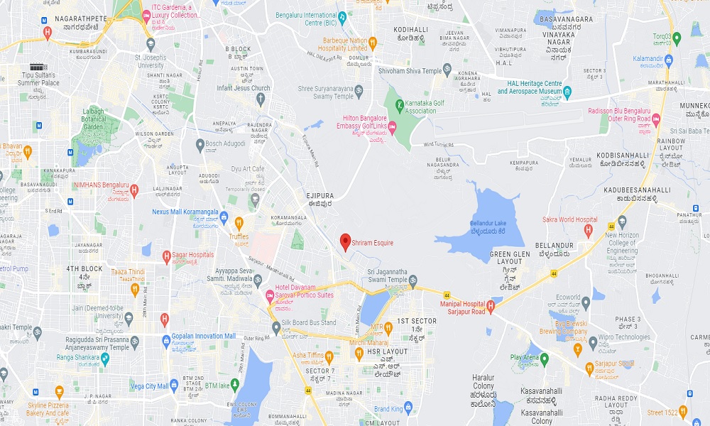 Shriram Esquire Location Map Image