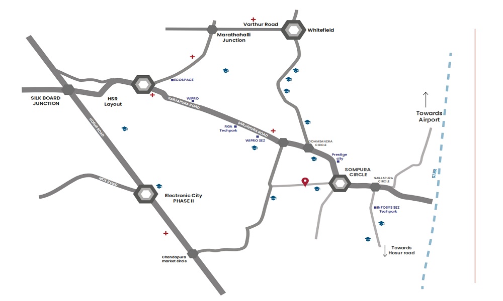 Soulace by Modern Spaaces Location Map Image