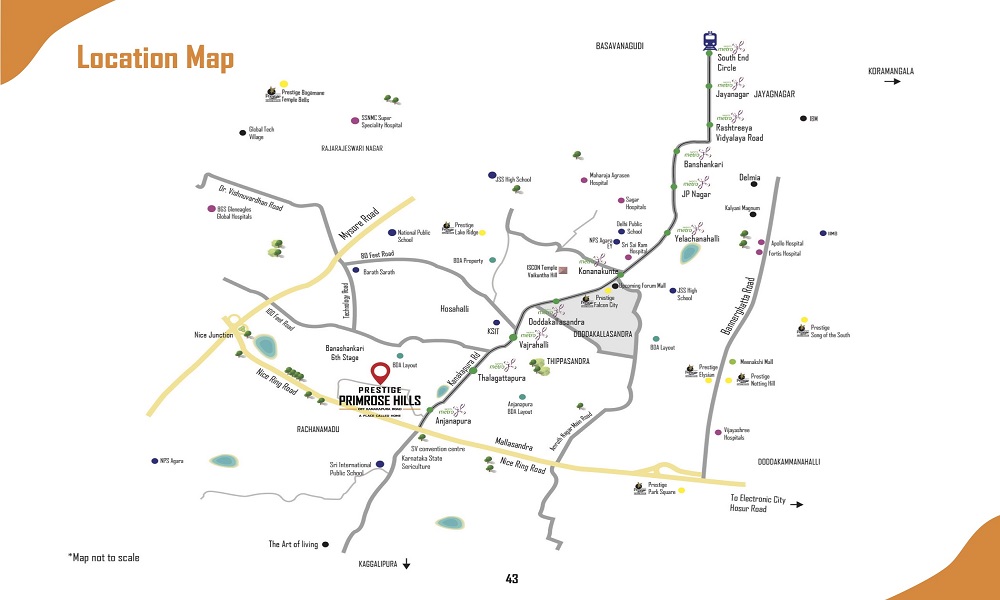 Prestige Primrose Hills Phase 2 Location Map Image