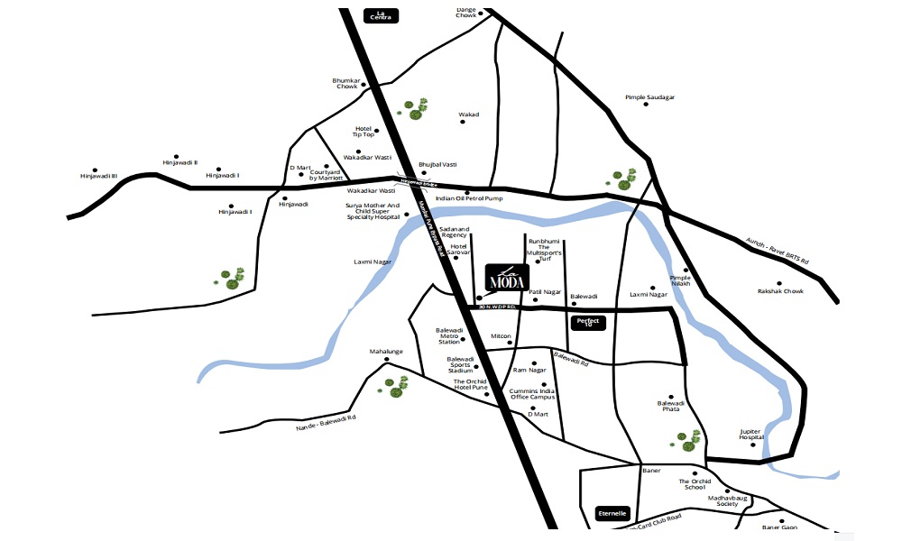 Manav La Moda Location Map Image
