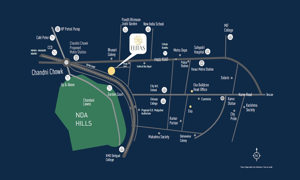 Eka Elitas Location Map Image